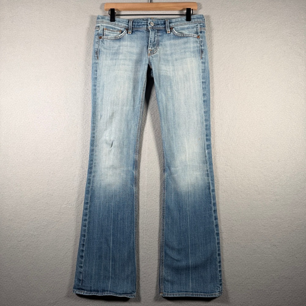 7 For All Mankind Flynt Bootcut Jeans Light Wash A Pocket U170B055U Size 28